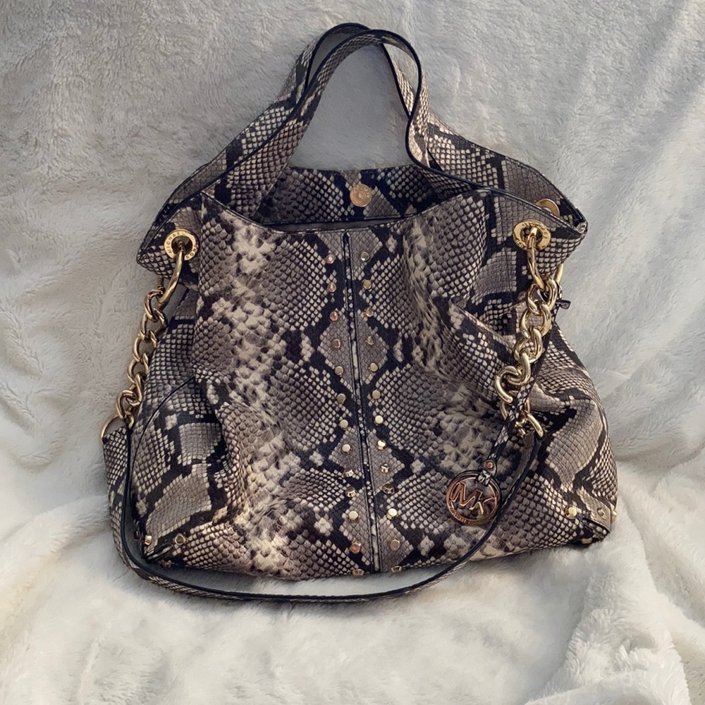 Michael Kors snake skin purse